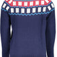 Blue Wool Men Sweater