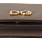Elegant Beige Leather Continental Wallet