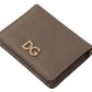 Elegant Beige Leather Continental Wallet