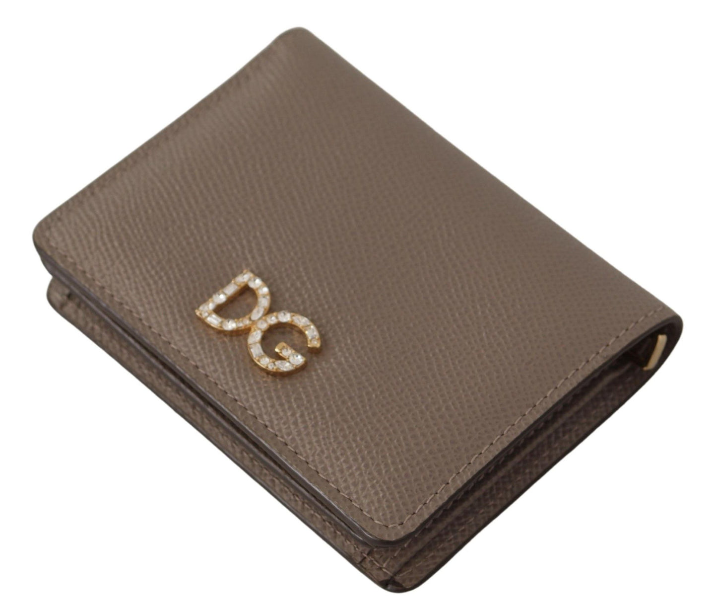 Elegant Beige Leather Continental Wallet