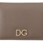 Elegant Beige Leather Continental Wallet