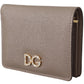Elegant Beige Leather Continental Wallet