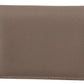 Elegant Beige Leather Continental Wallet