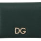 Elegant Green Leather Continental Wallet
