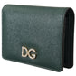 Elegant Green Leather Continental Wallet
