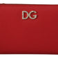 Elegant Red Leather Continental Bifold Wallet