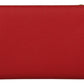 Elegant Red Leather Continental Bifold Wallet