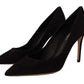 Elegant Suede Stiletto Heels Pumps