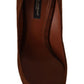 Elegant Suede Stiletto Heels in Rich Brown