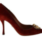 Velvet Devotion Heel Pumps in Rich Brown