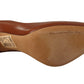 Elegant Leather Pumps in Rich Brown Hue