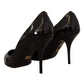 Elegant Patent Leather High Heels Pumps
