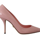 Elegant Pink Patent Leather Heels
