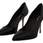 Elegant Patent Leather Heels Pumps