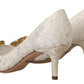 Elegant Lace Heels with Crystal Accents