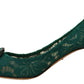 Emerald Taormina Lace Crystal Pumps