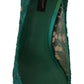 Emerald Taormina Lace Crystal Pumps