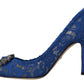 Elegant Taormina Lace Heels with Crystal Embellishment