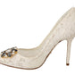 Elegant Embellished Lace Heels Pumps