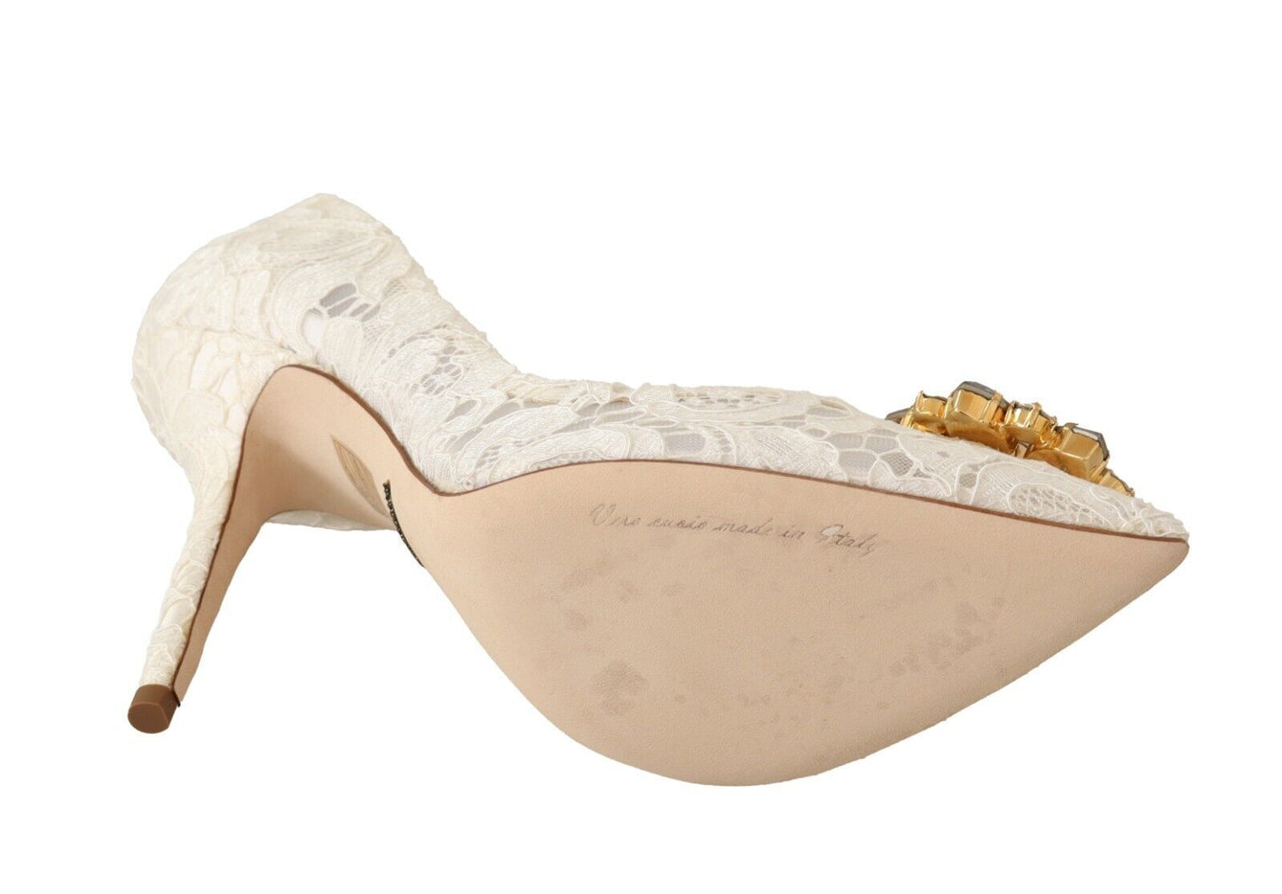 Elegant Embellished Lace Heels Pumps