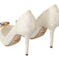 Elegant Embellished Lace Heels Pumps