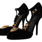 Velvet Devotion T-Chain Heeled Sandals