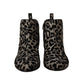 Elegant Leopard Print Short Boots