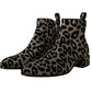 Elegant Leopard Print Short Boots
