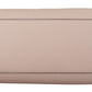 Elegant Light Pink Leather Tote Shoulder Bag