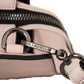 Elegant Light Pink Leather Tote Shoulder Bag