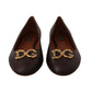 Elegant Leather Loafer Flats in Brown