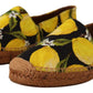Chic Lemon Print Espadrilles Flats