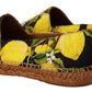 Chic Lemon Print Espadrilles Flats