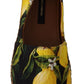 Chic Lemon Print Espadrilles Flats