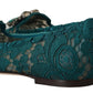 Elegant Crystal Buckle Lace Ballet Flats