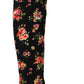 Floral Charmeuse Knee High Boots