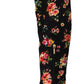 Floral Charmeuse Knee High Boots