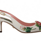 Ethereal Floral Embellished Slingback Heels