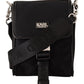 Elegant Black Nylon Crossbody Bag
