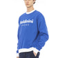 Blue Cotton Men Sweater