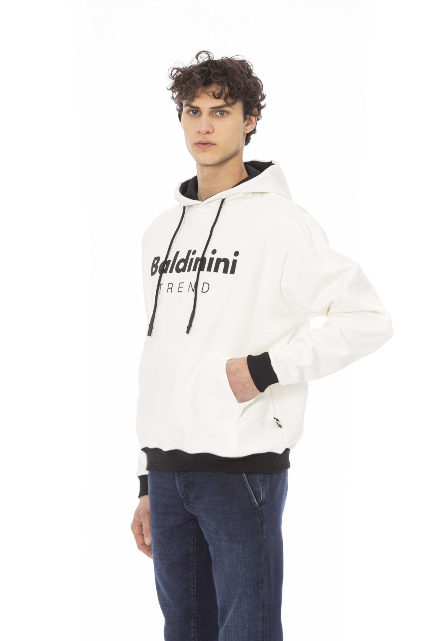 White Cotton Men Sweater