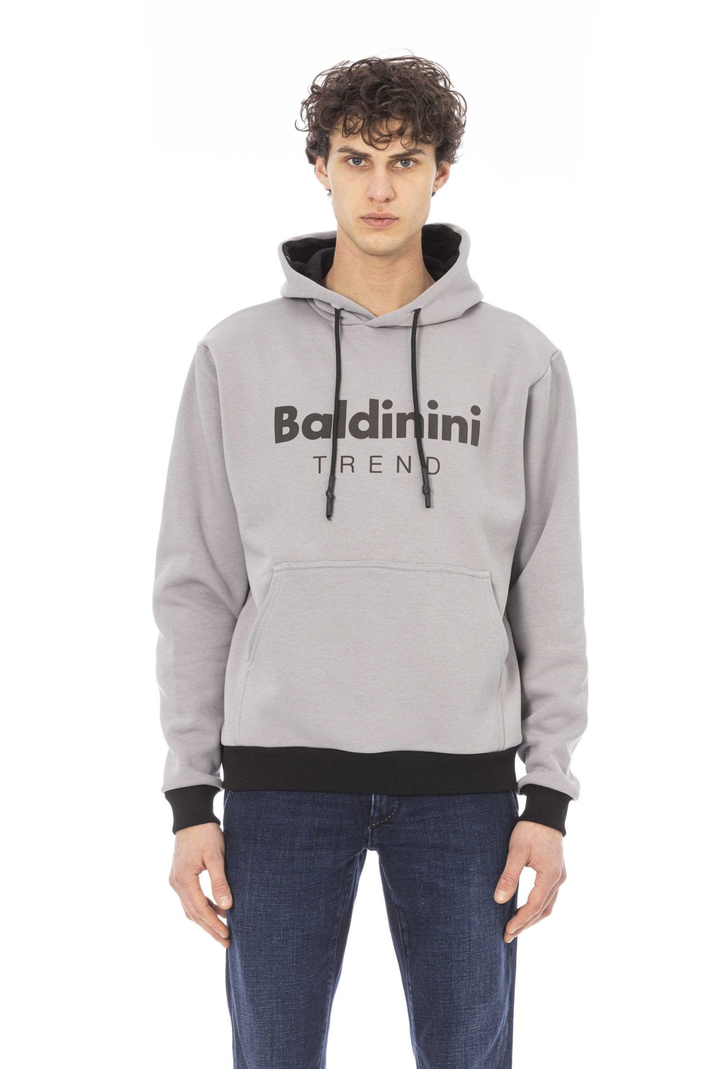 Gray Cotton Men Sweater