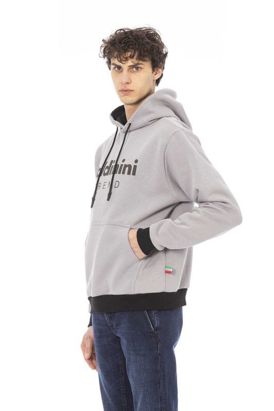 Gray Cotton Men Sweater