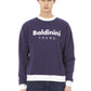 Purple Cotton Men Sweater