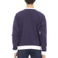 Purple Cotton Men Sweater