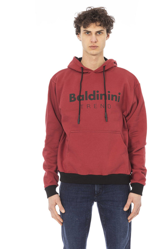 Red Cotton Men Sweater