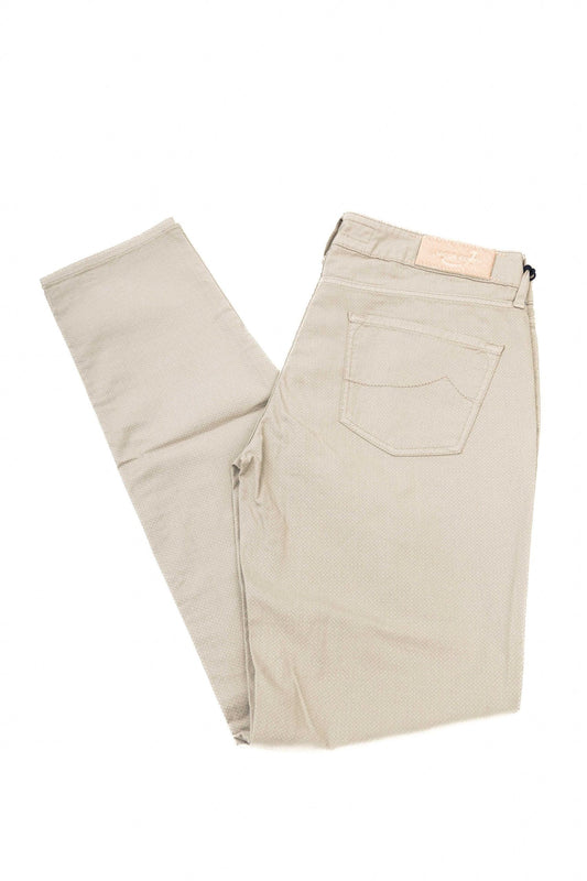 Silver Cotton Women Jeans