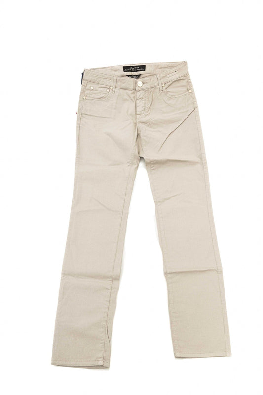 Silver Cotton Women Jeans