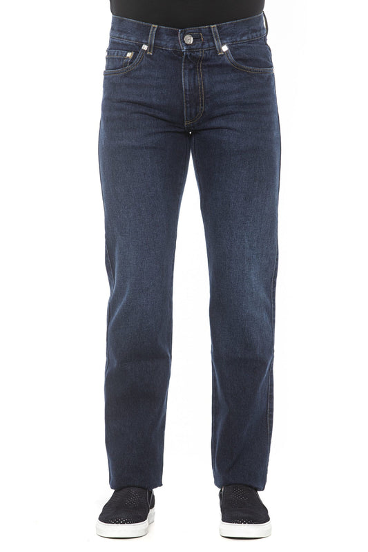 Blue Cotton Men Jean