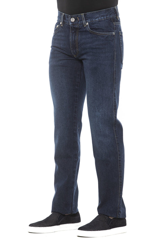 Blue Cotton Men Jean